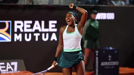 Gauff necesita 5 puntos de partido para doblegar a Andreeva; accede a su cuarta semifinal en Roma